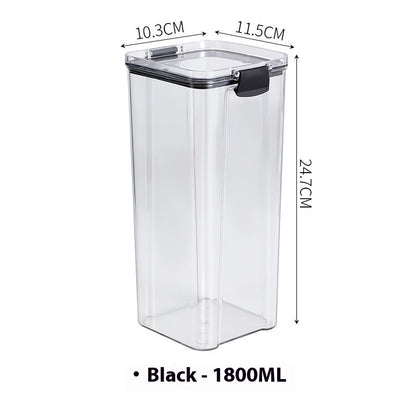 Kitchen Sealed Jar Storage Box Household Plastic Dry Goods Storage Food Storage Tank